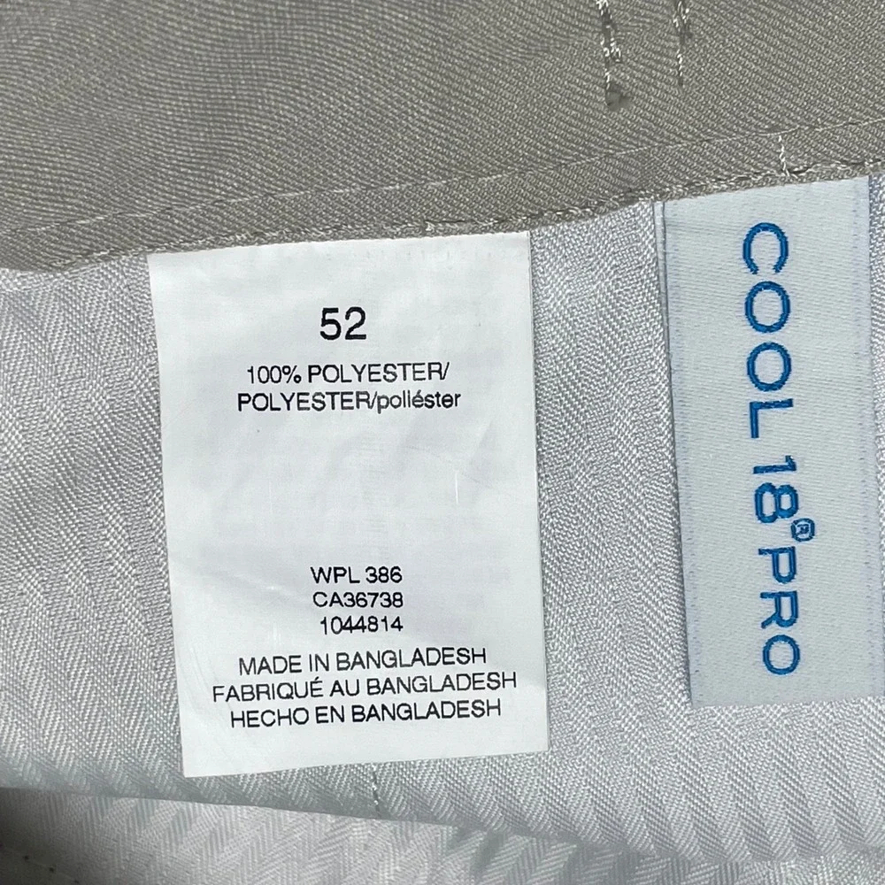 Haggar Cool 18 Pro Mens Shorts 52 String Beige Stretch‎ Golf Classic